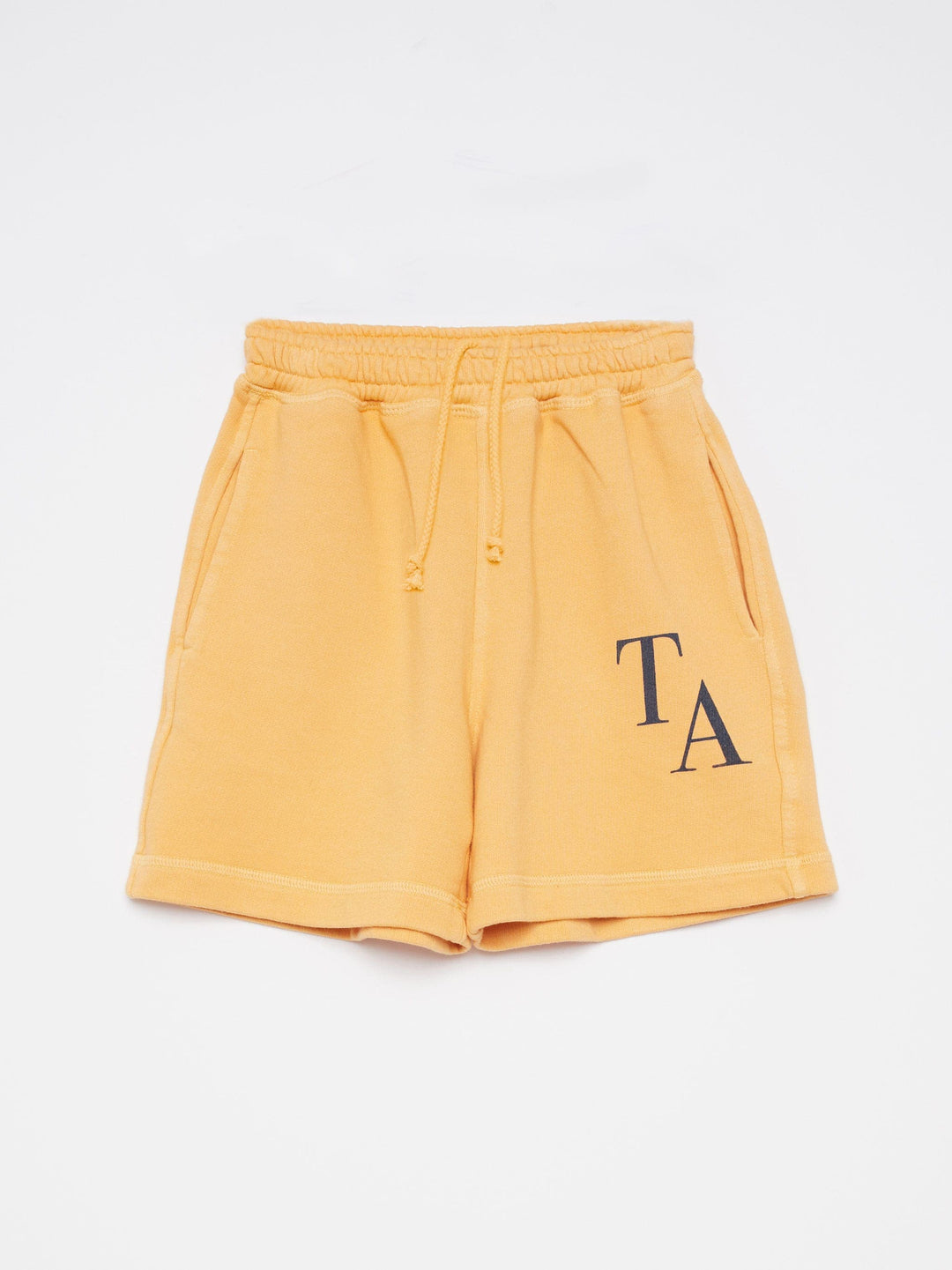 Shorts True Artist en coton jaune avec Logo TA