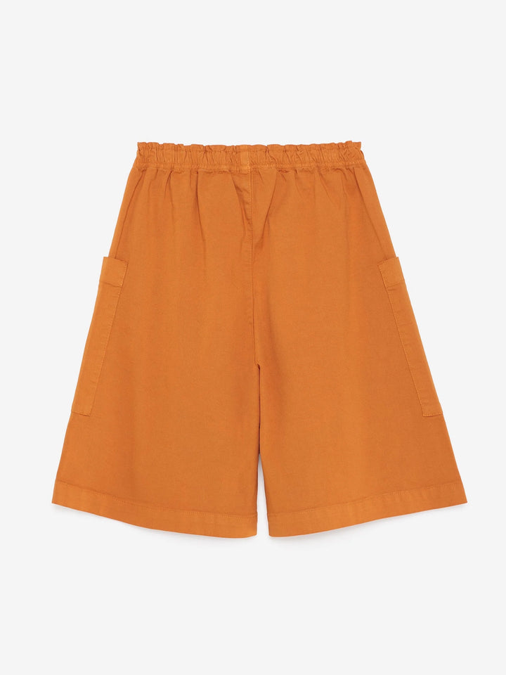 Shorts pour enfant True Artist en coton orange avec poches