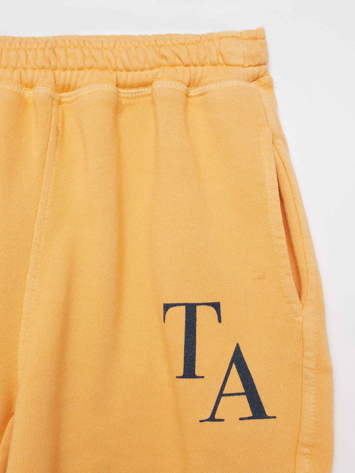Shorts True Artist en coton jaune avec Logo TA