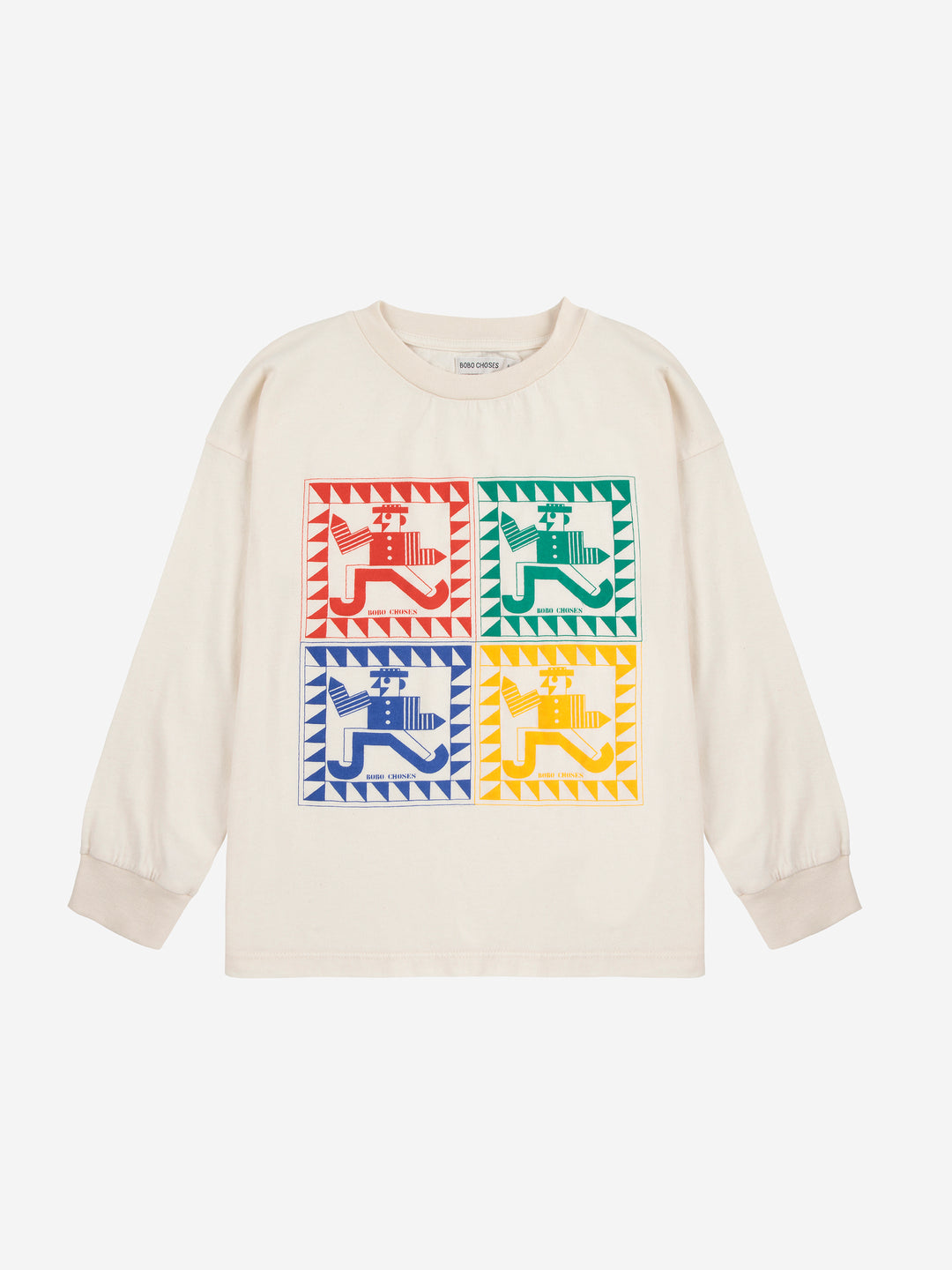 T-shirt en coton blanc avec imprimé Mr Pencil