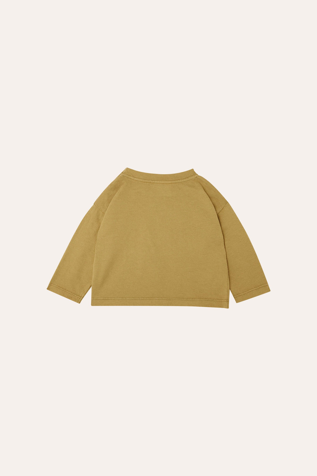 Dos de Tshirt ocre pour bébé manches longues