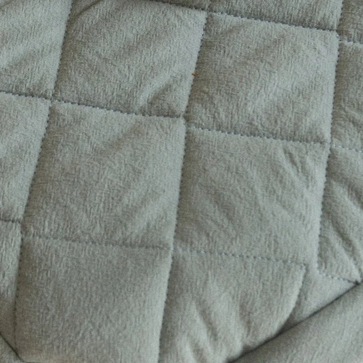 Tapis de change matelassé en coton menthe