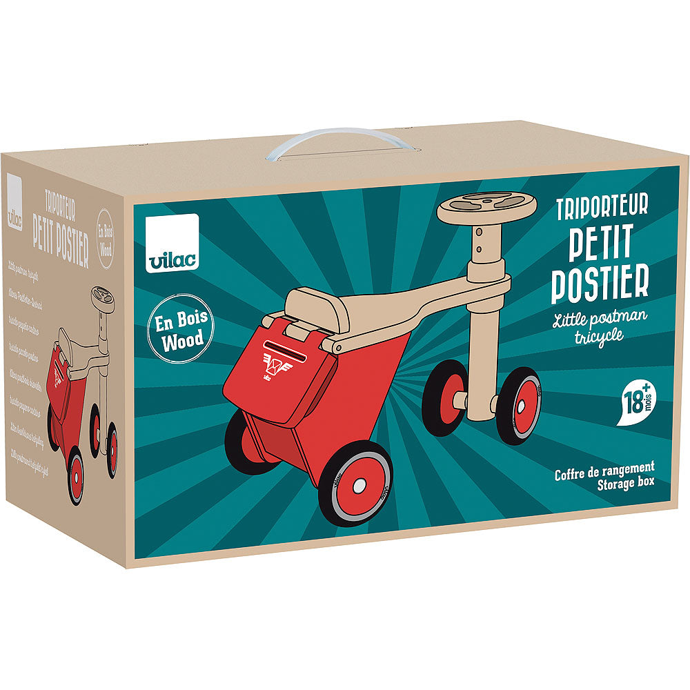 Boîte du Tricycle du facteur en bois