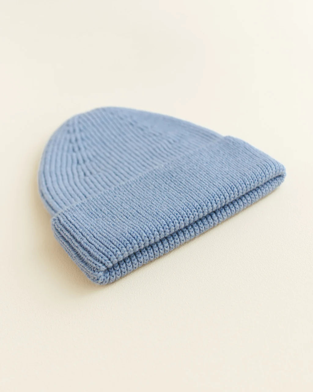 Tuque bleu pâle en laine mérinos