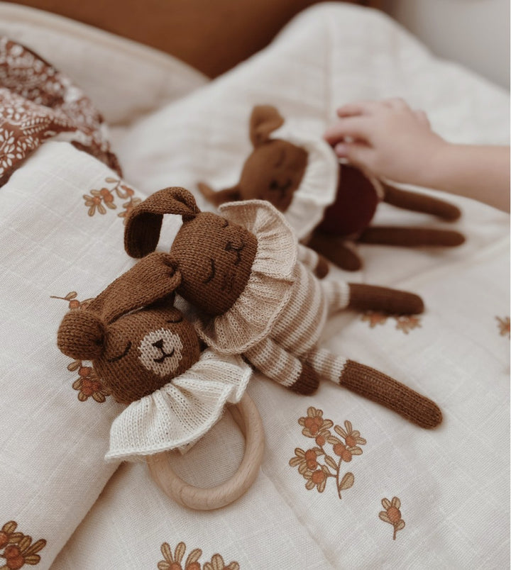 Anneau de dentition Ourson avec peluches