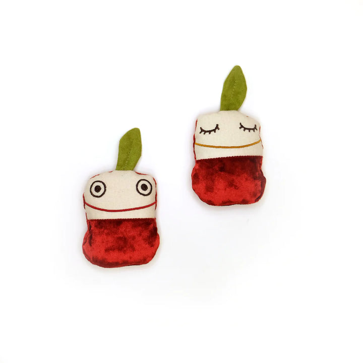 bébés pommes en tissu