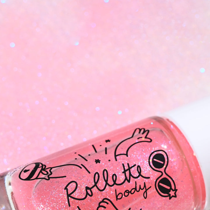 Rollette Body gel pailleté pour le corps Framboise