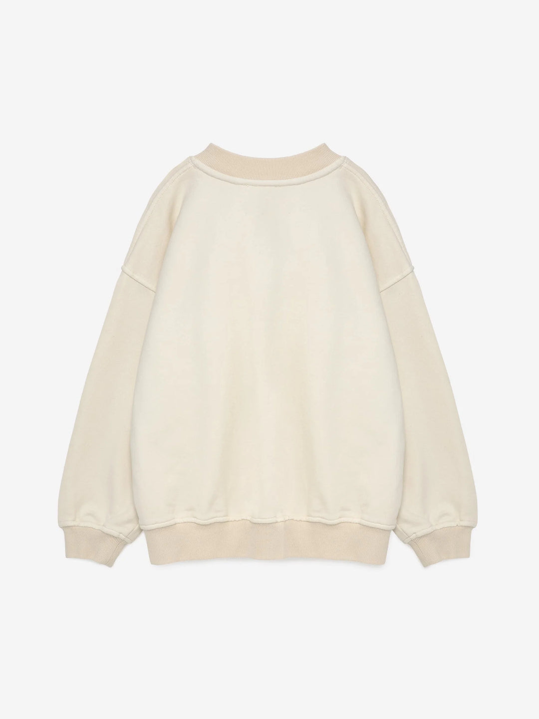 Chandail pour enfant en coton ouaté blanc ivoire