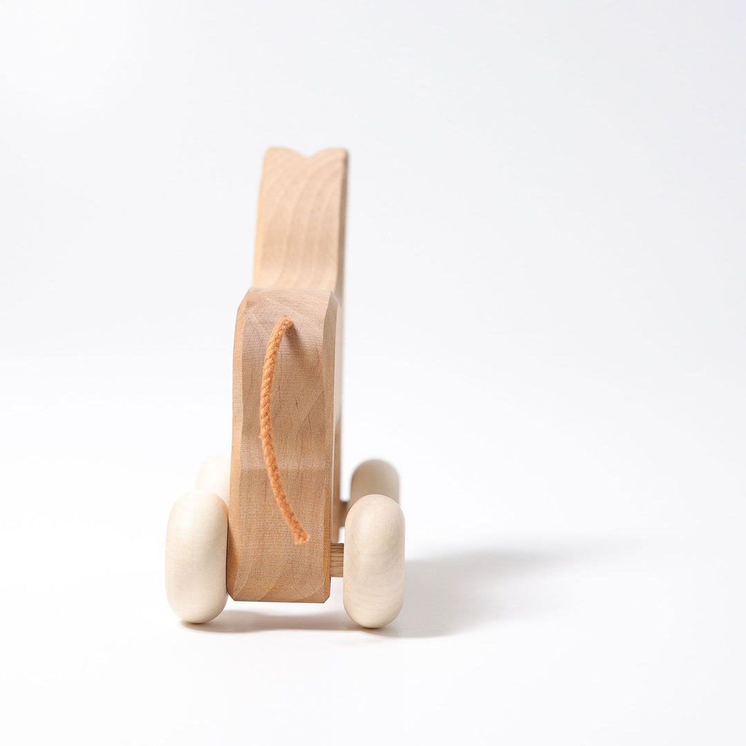 Cheval en bois a rouler