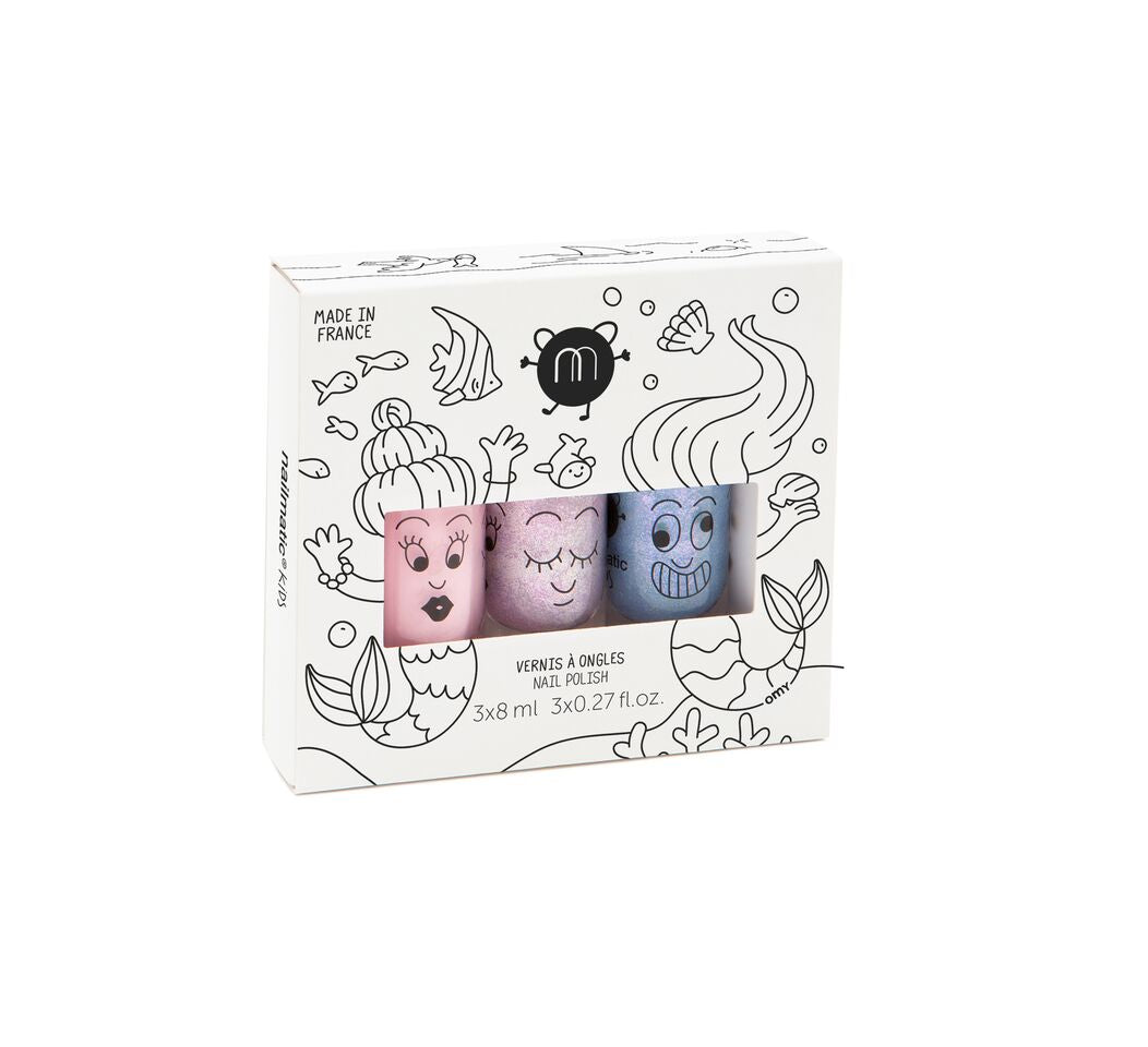 Coffret de 3 vernis à ongles Sirènes