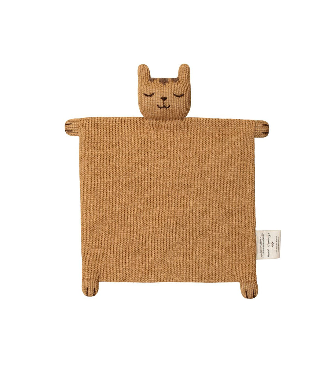 Doudou plat tricoté Tigre