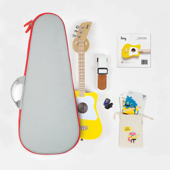 Ensemble Guitare Loog Mini Jaune