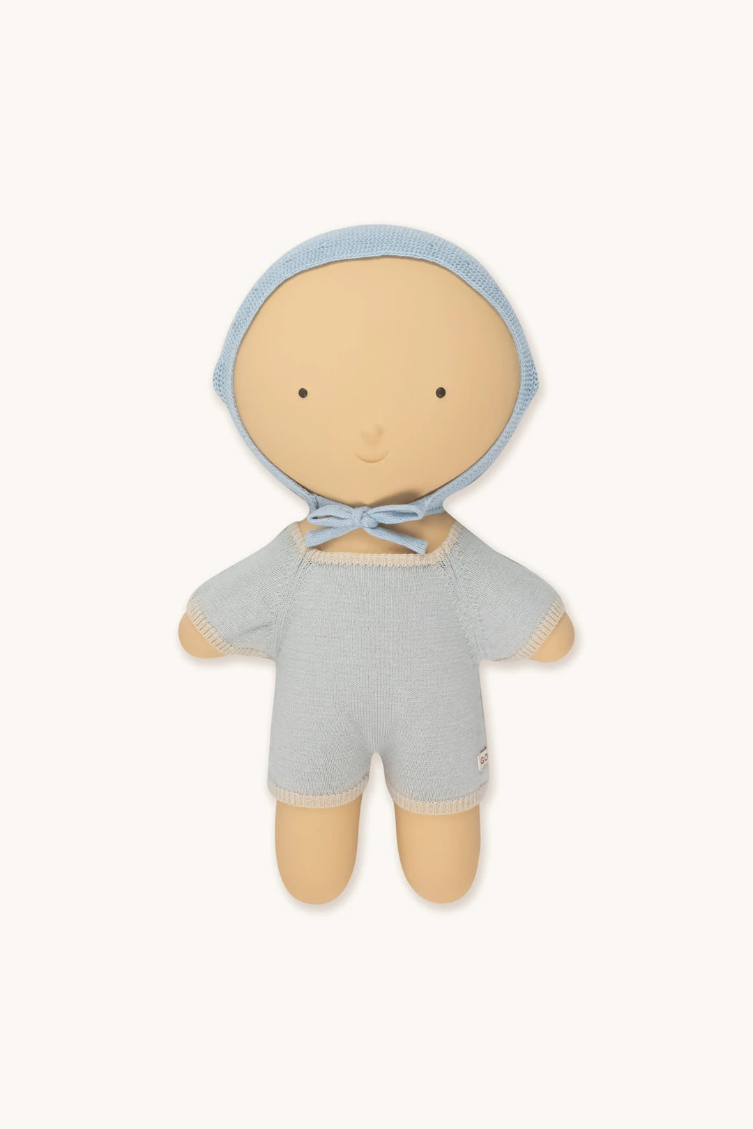 Poupée Gommu avec Habits de poupée Gommu en coton tricoté Bleu ciel