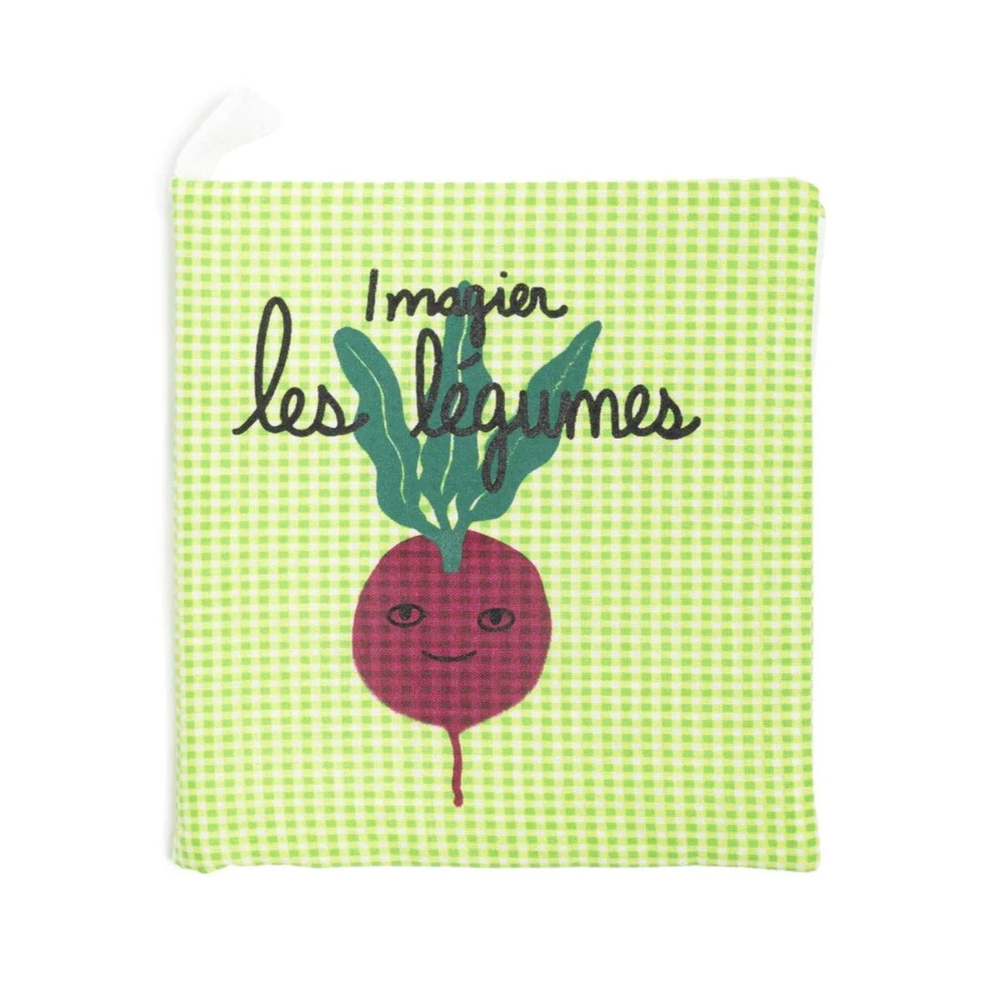 imagier les légumes en tissu vert