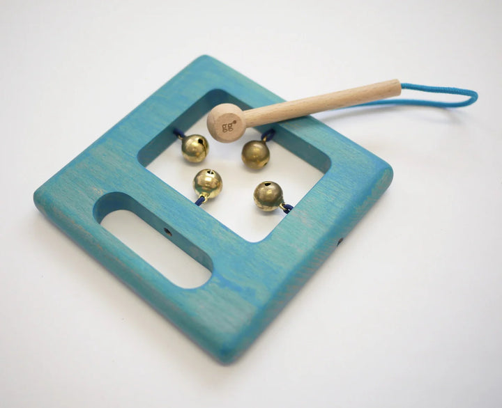 Instruments de musique en bois bleu pour enfants