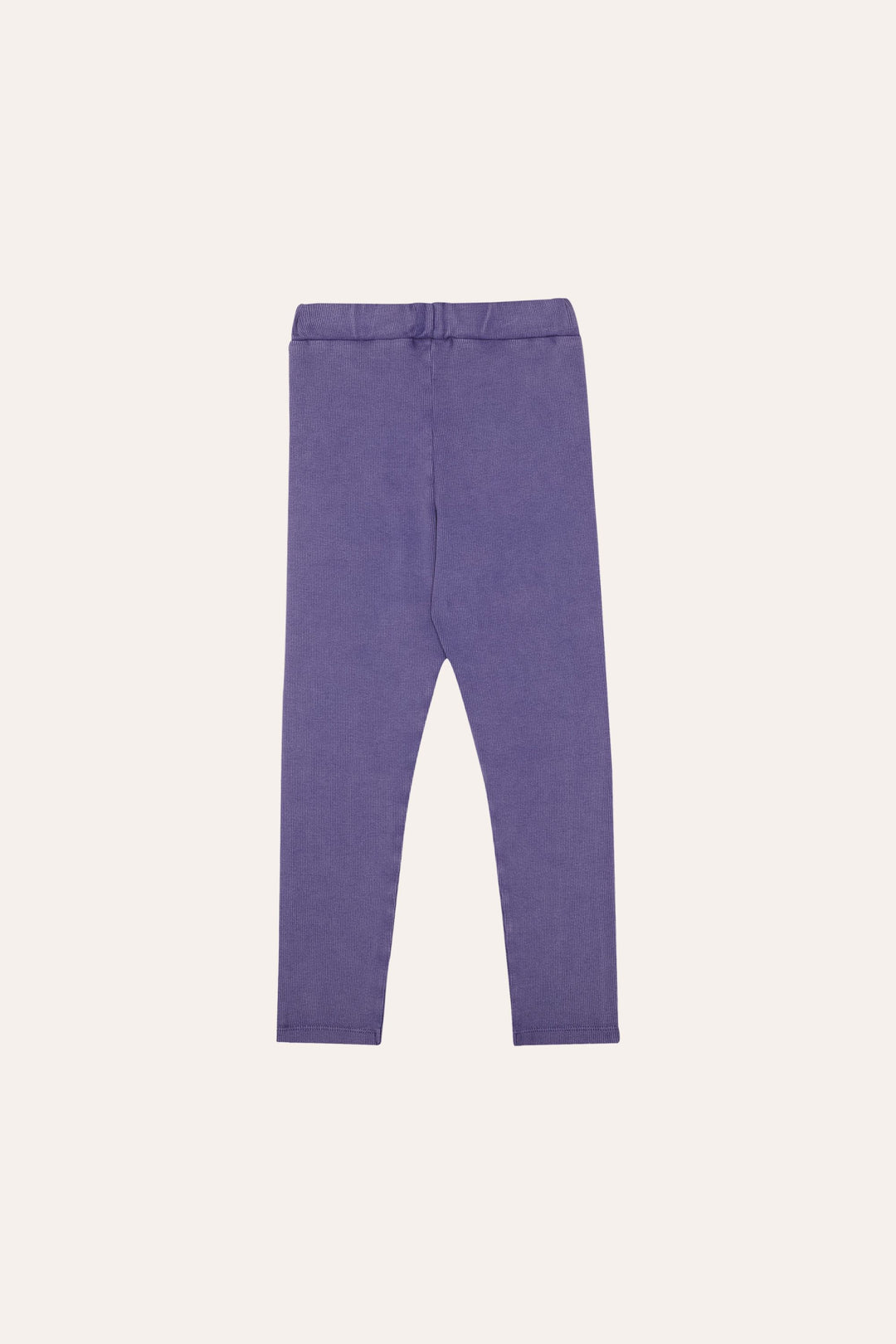 Legging en 100% coton côtelé bleu délavé