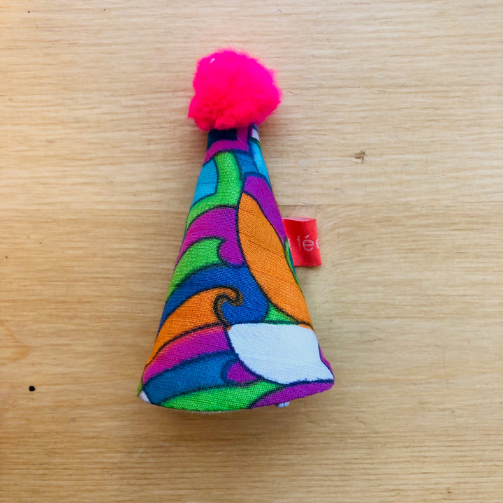 Mini chapeau de fête en tissu coloré