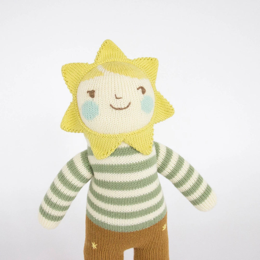 peluche tricotée sunny le soleil
