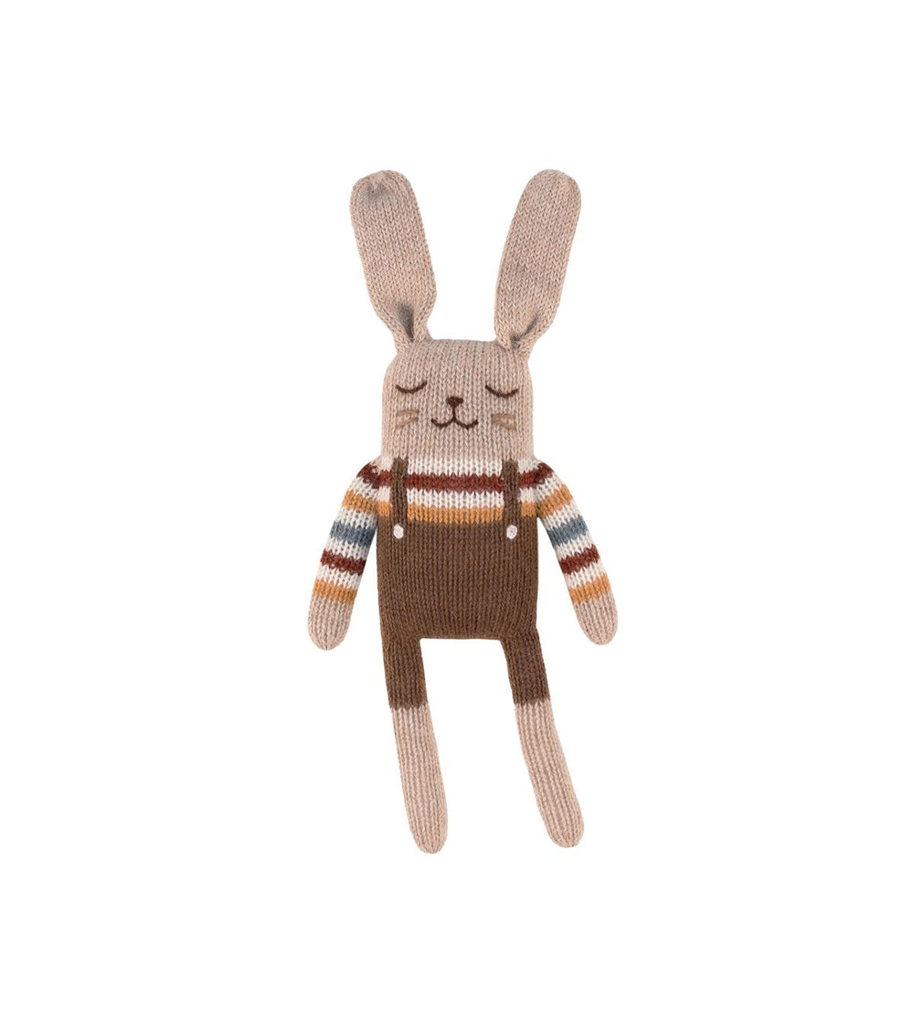 Petit lapin en tricot Pull arc-en-ciel
