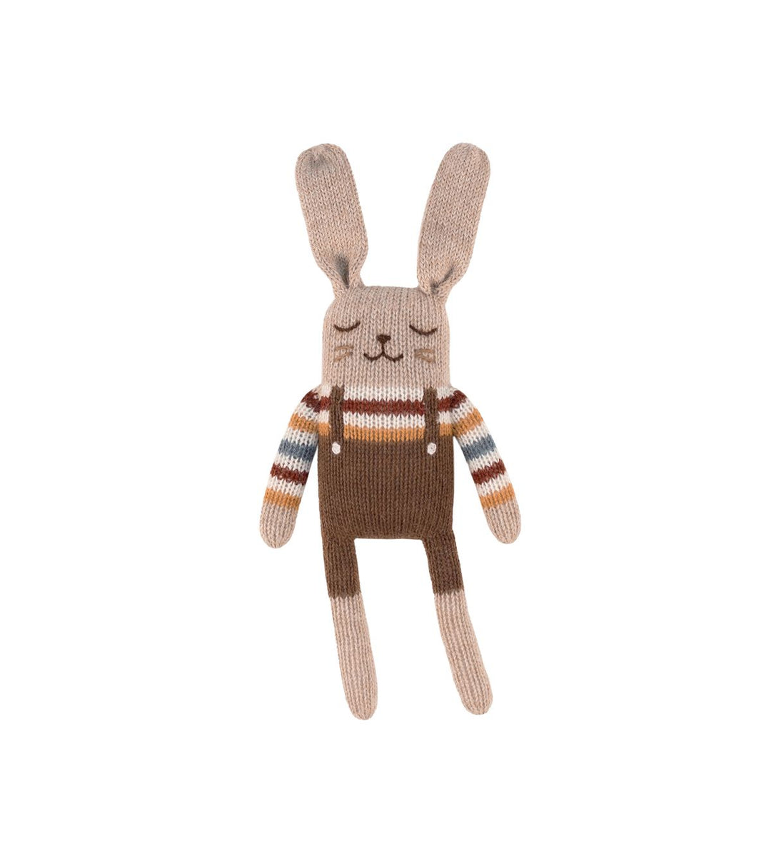 Petit lapin en tricot Pull arc-en-ciel