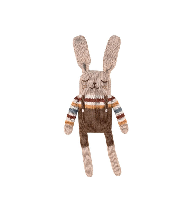 Petit lapin en tricot Pull arc-en-ciel