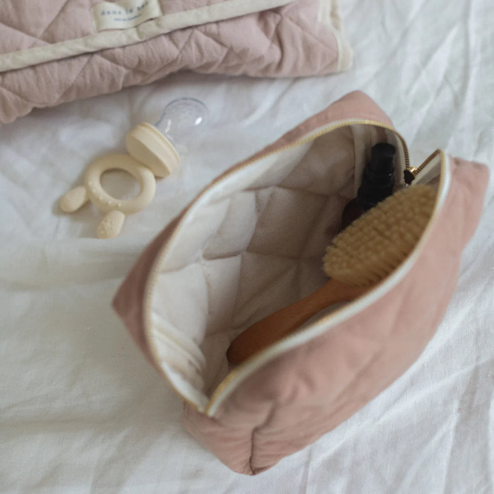 Pochette matelassé en coton
