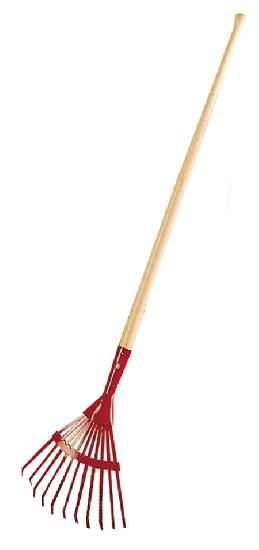 râteau de métal rouge pour enfants