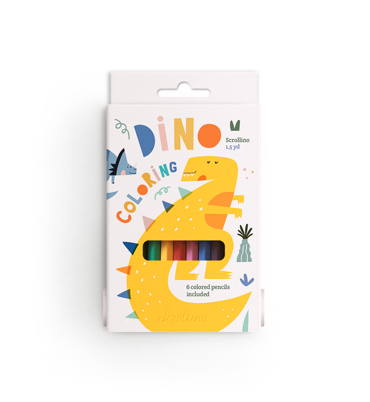 Scrollino Dino coloring