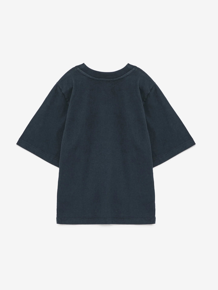 T-shirt pour enfant en coton bleu marin