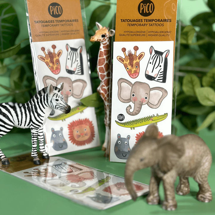 Tatouages temporaires Le doux safari