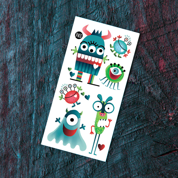 Tatouages temporaires Les monstres