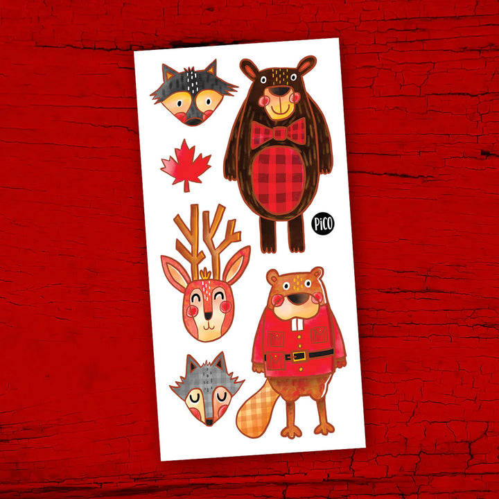 Tatouages temporaires Les animaux du Canada