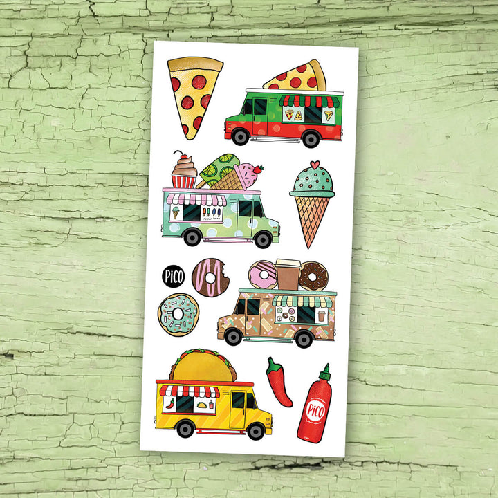 Tatouages temporaires Les camions de nourriture