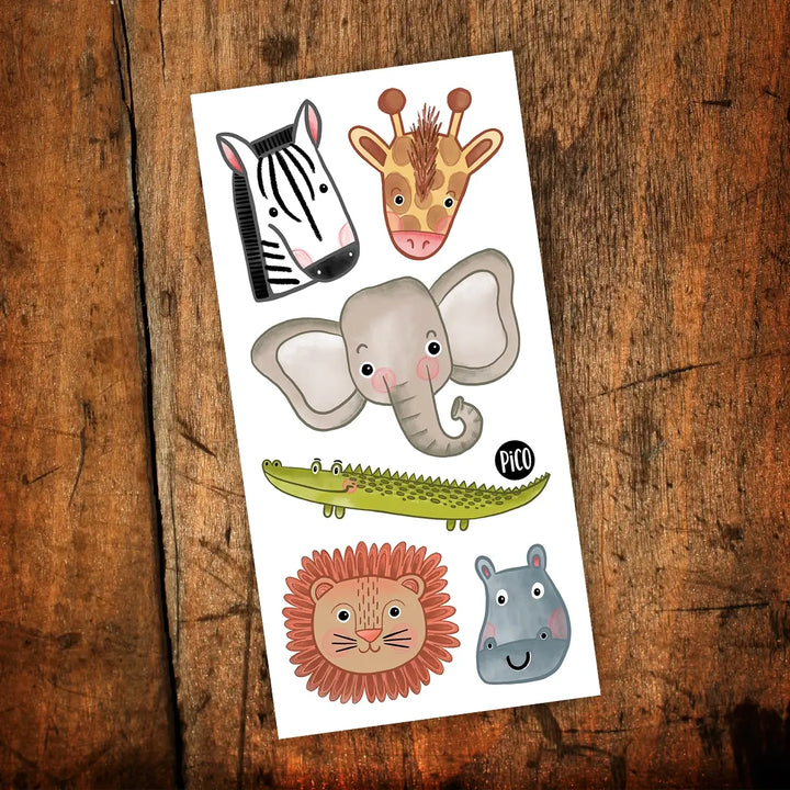 Tatouages temporaires Le doux safari