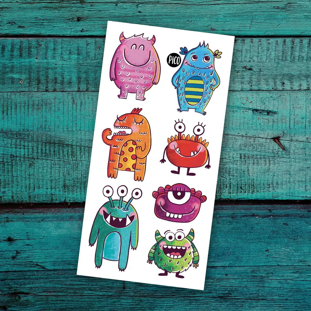 Tatouages temporaires Les monstrueuses créatures