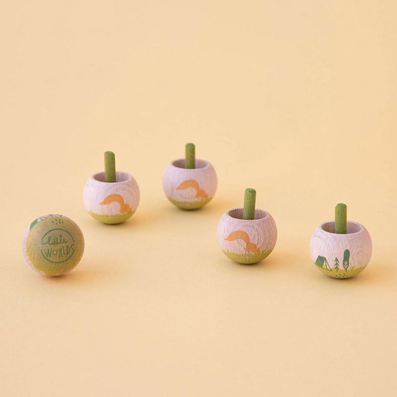 Toupie en bois Little worlds