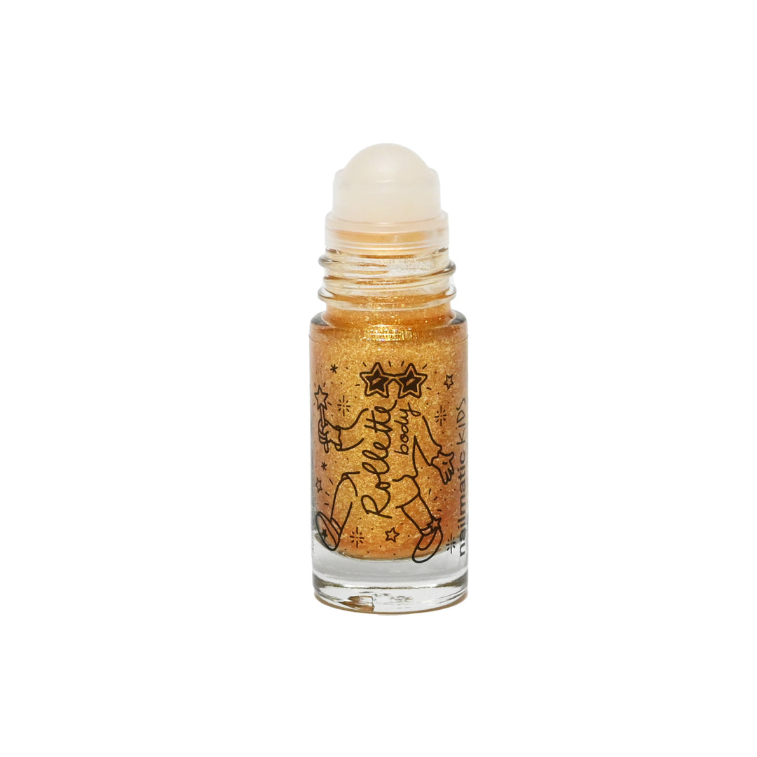 Rollette Body gel pailleté pour le corps Yellow gold