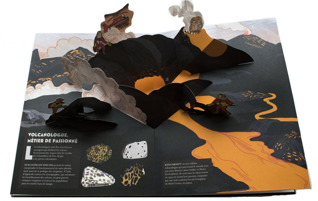 pop-up volcans livre jeunesse documentaire de la martinière jeunesse