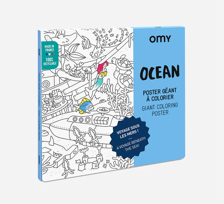 Omy Montreal Canada affiche géante à colorier ocean giant coloring poster