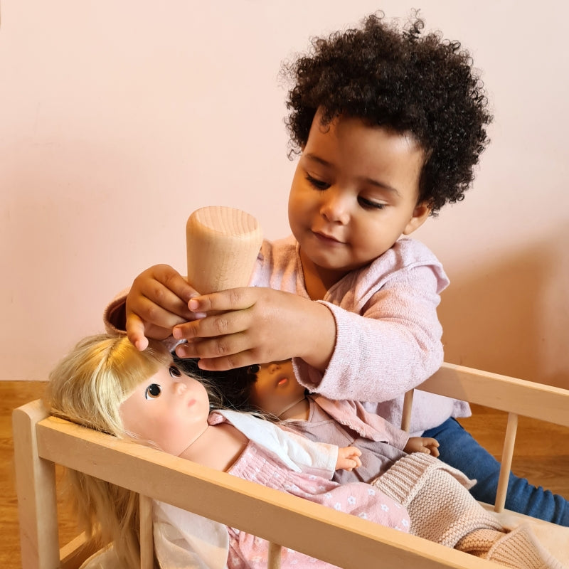 egmont doll wooden cradle berceau en bois pour poupées