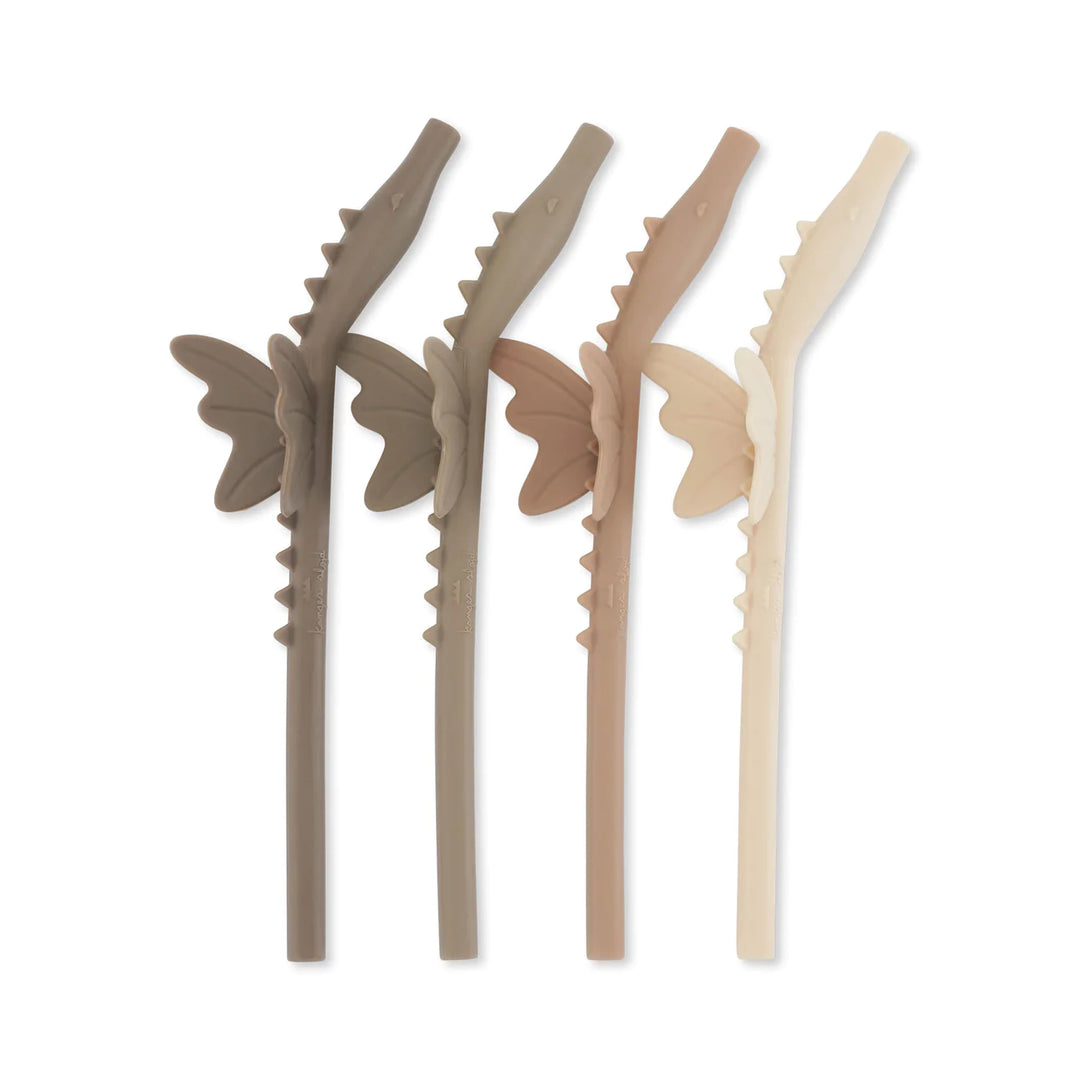 Konges Sløjd - 4 Pailles en silicone Dragon - Shitaki