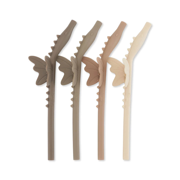 Konges Sløjd - 4 Pailles en silicone Dragon - Shitaki