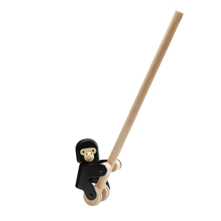 Plan Toys Jouet 2 en 1 à pousser et tirer - Gorilla