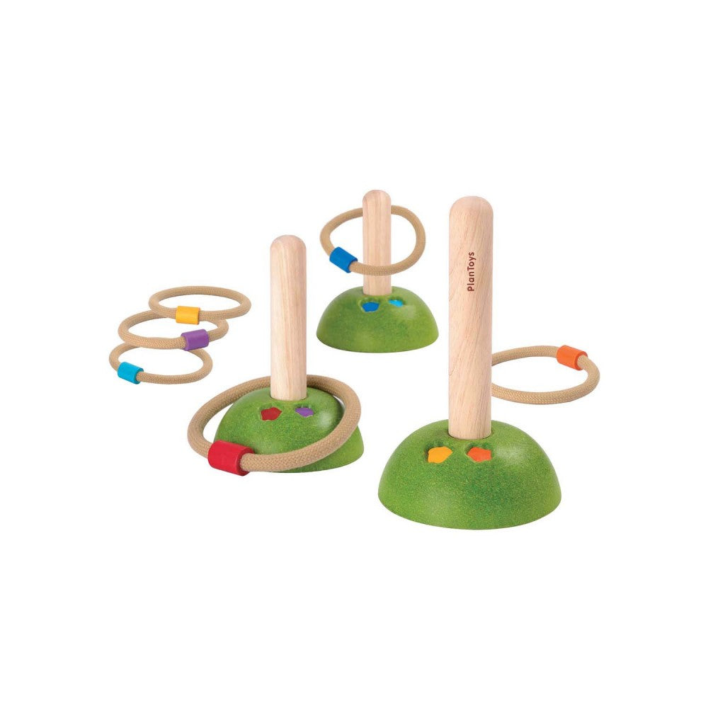 plan toys meadow ring toss jeu d'anneaux
