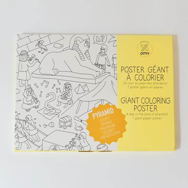 Giant Coloring Poster - Pyramid OMY