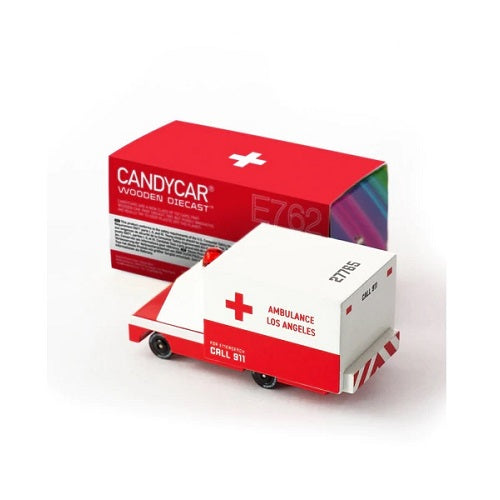 Candycar ambulance rouge blanche red white