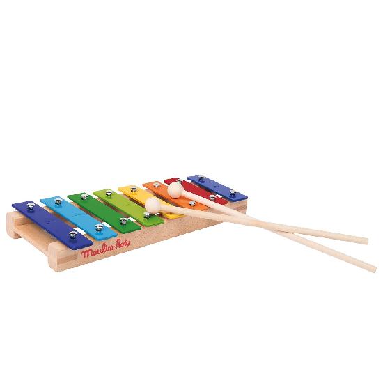 moulin roty metallophone glockenspiel xylophone 8 notes