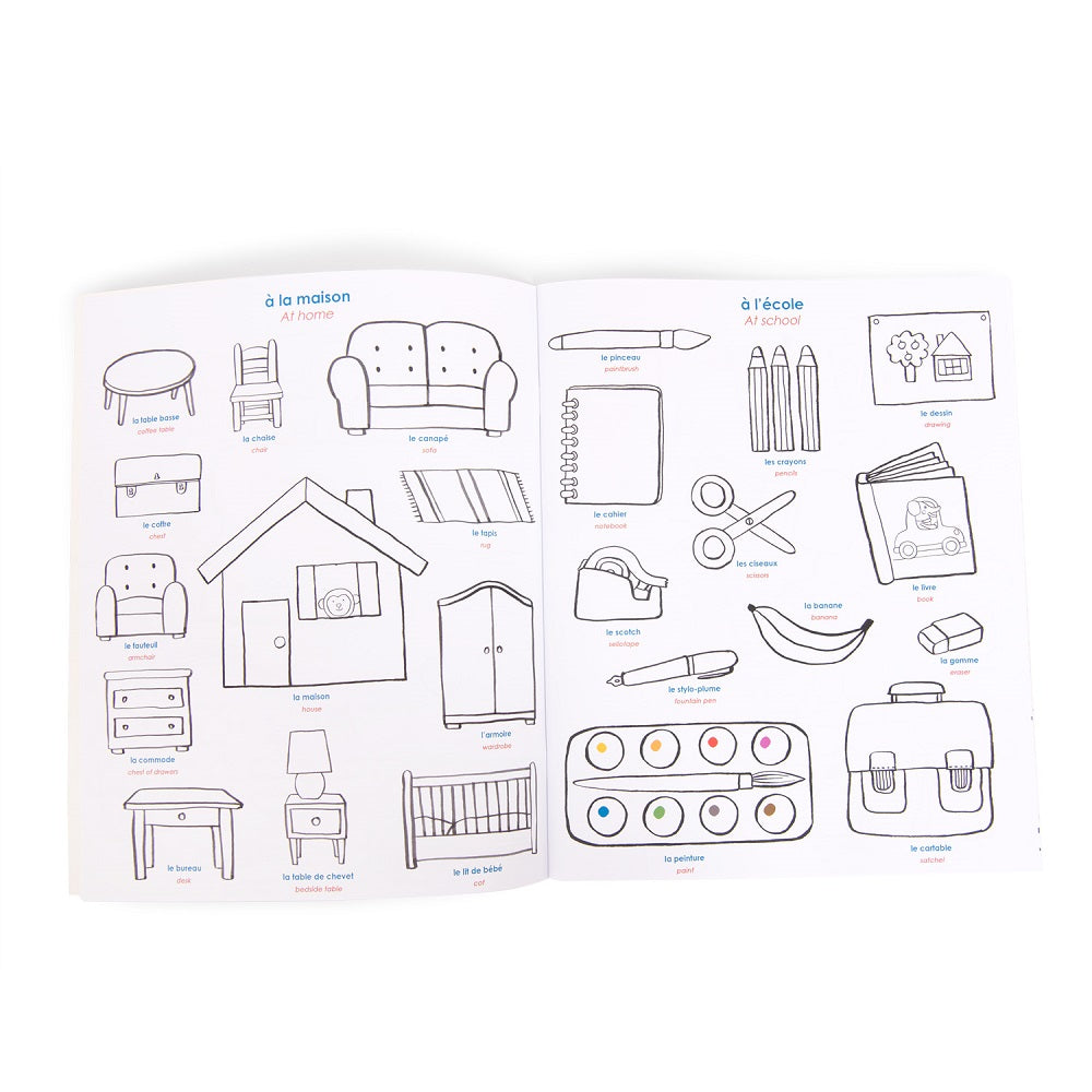 Coloring Picture Book + Stickers - Popipop