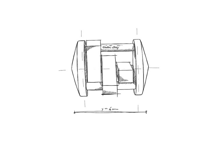 Dimensions de Wooden Story Hochet - Fieldfare