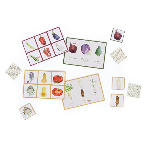 moulin roty mon loto mémo des légumes memory game jeu de mémoire bingo loto lotto game jeu 712417 vegetable lotto & memory game